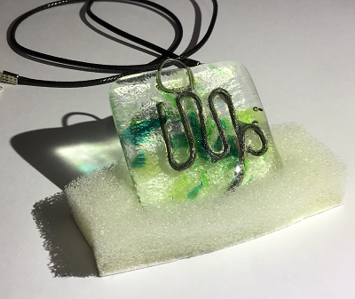 Glass necklace - Virgo